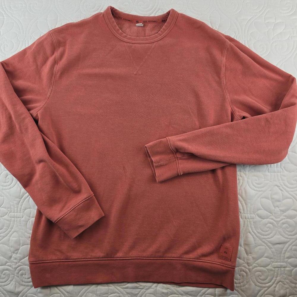 Free Assembly Men's Crewneck Sweatshirt in Terracotta size Medium